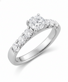 1.70 CT Round Natural Diamond | Engagement Ring | 14K White Gold | H-I Color | I1 Clarity
