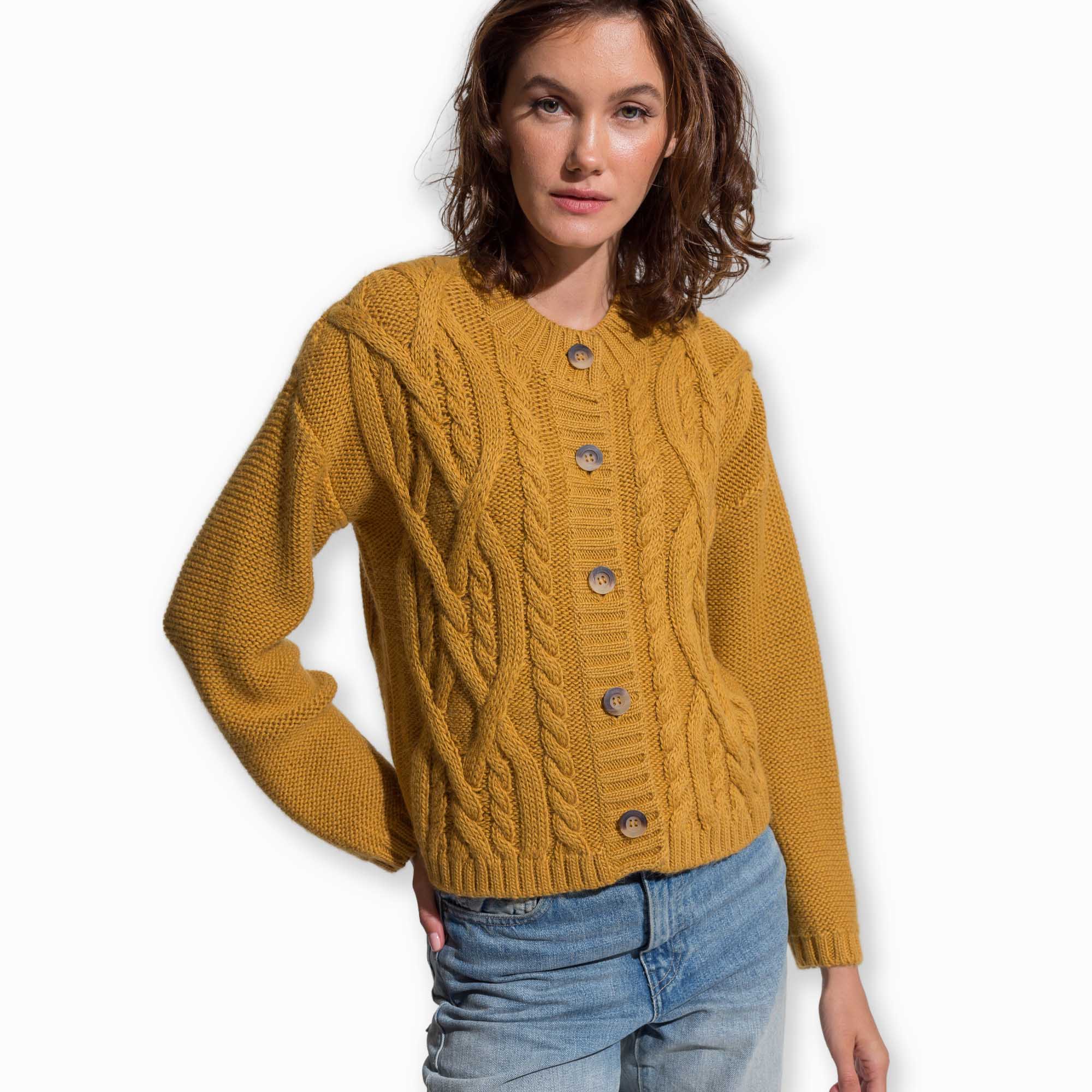 Women | Buckley Cardigan | Ochre
