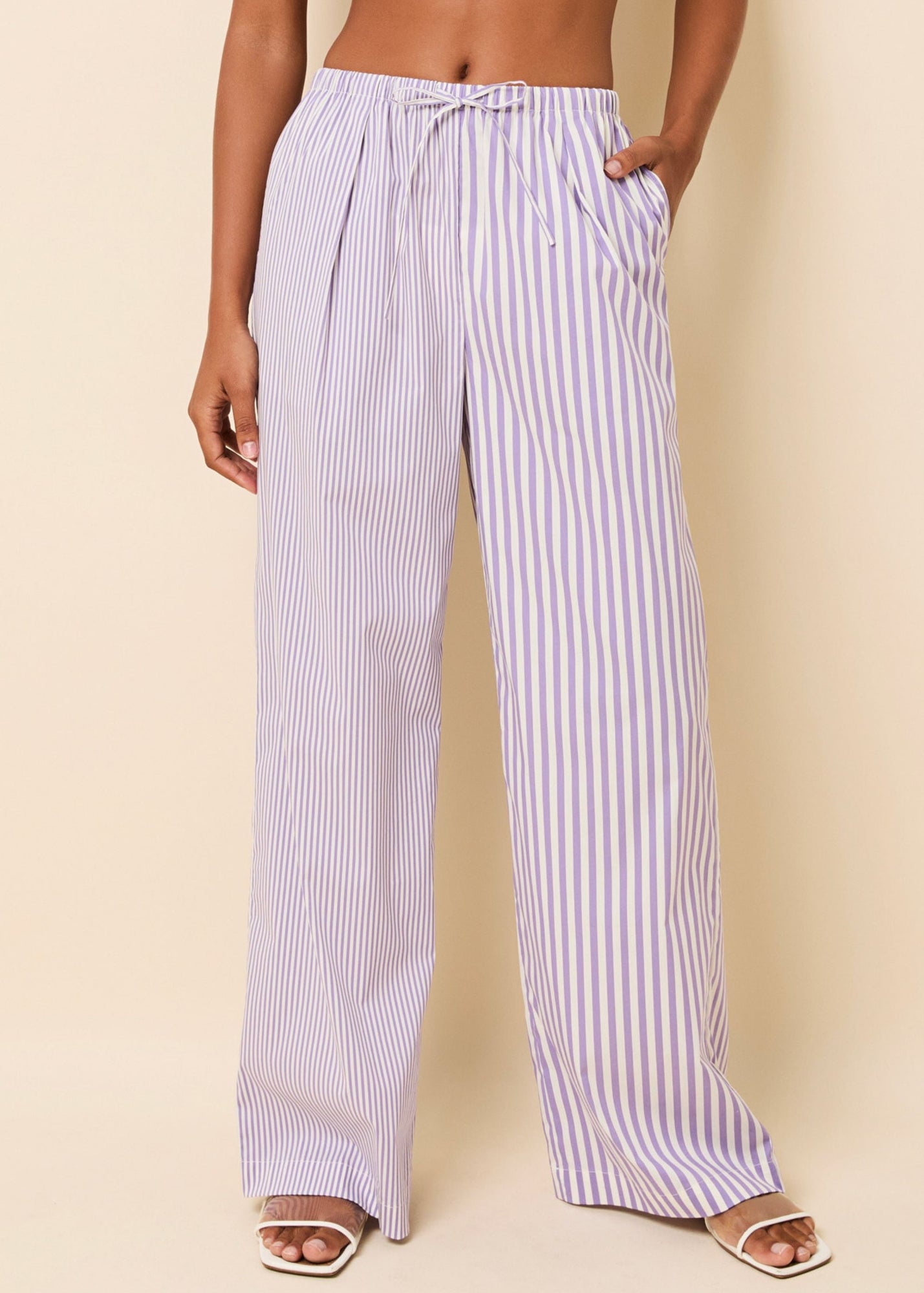 Ashling Pant Ultra Violet Stripe - Solid & Striped