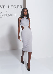 HERVÉ LÉGER X LAW ROACH DAYA Sheer Layered Midi Dress