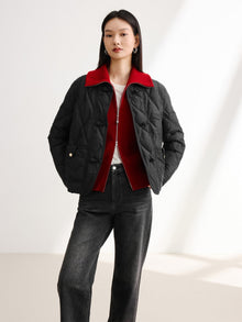 Lightweight Short Down Jacket | Black