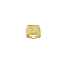 The Old English Square Signet Ring | Sterling Silver | Size 7