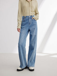 Antibacterial Cooling Denim Pants | Blue