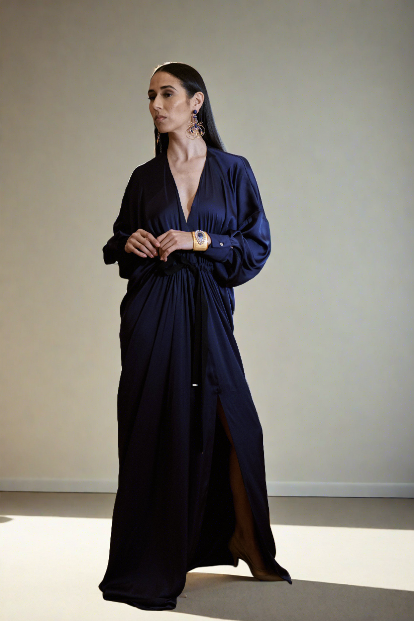 MAISON RABIH KAYROUZ Navy Long Dress