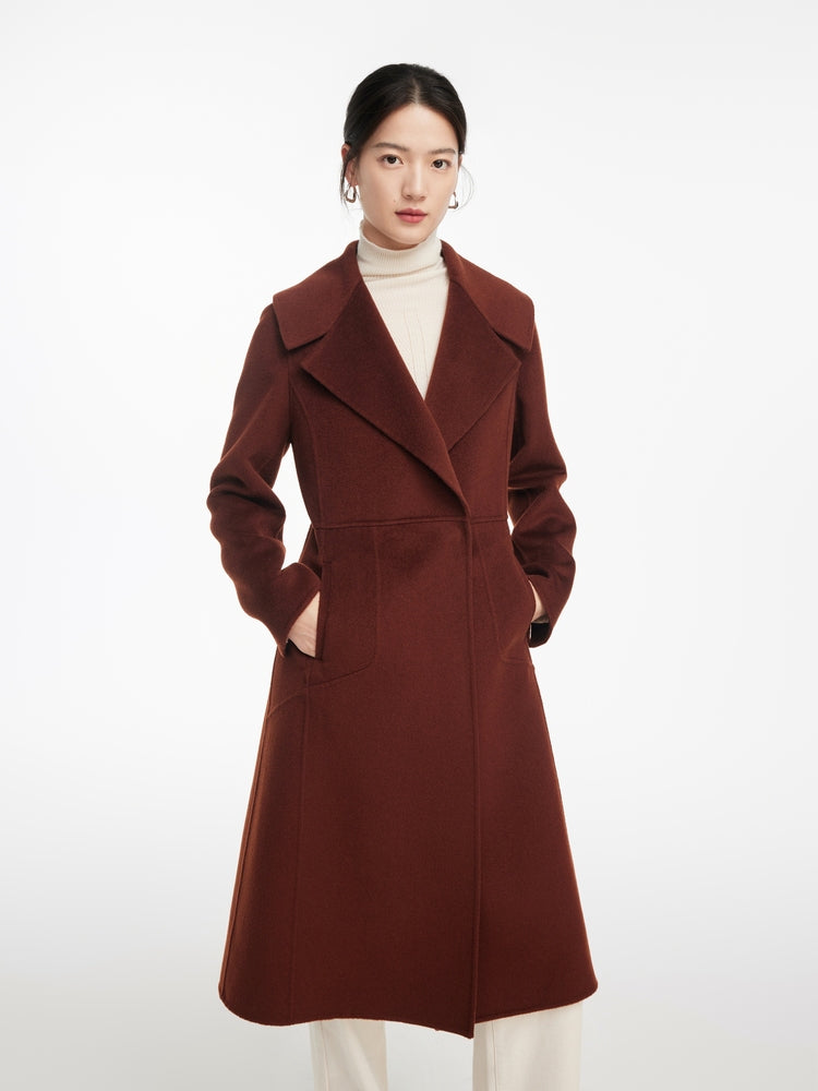 Cashmere coat | Brown