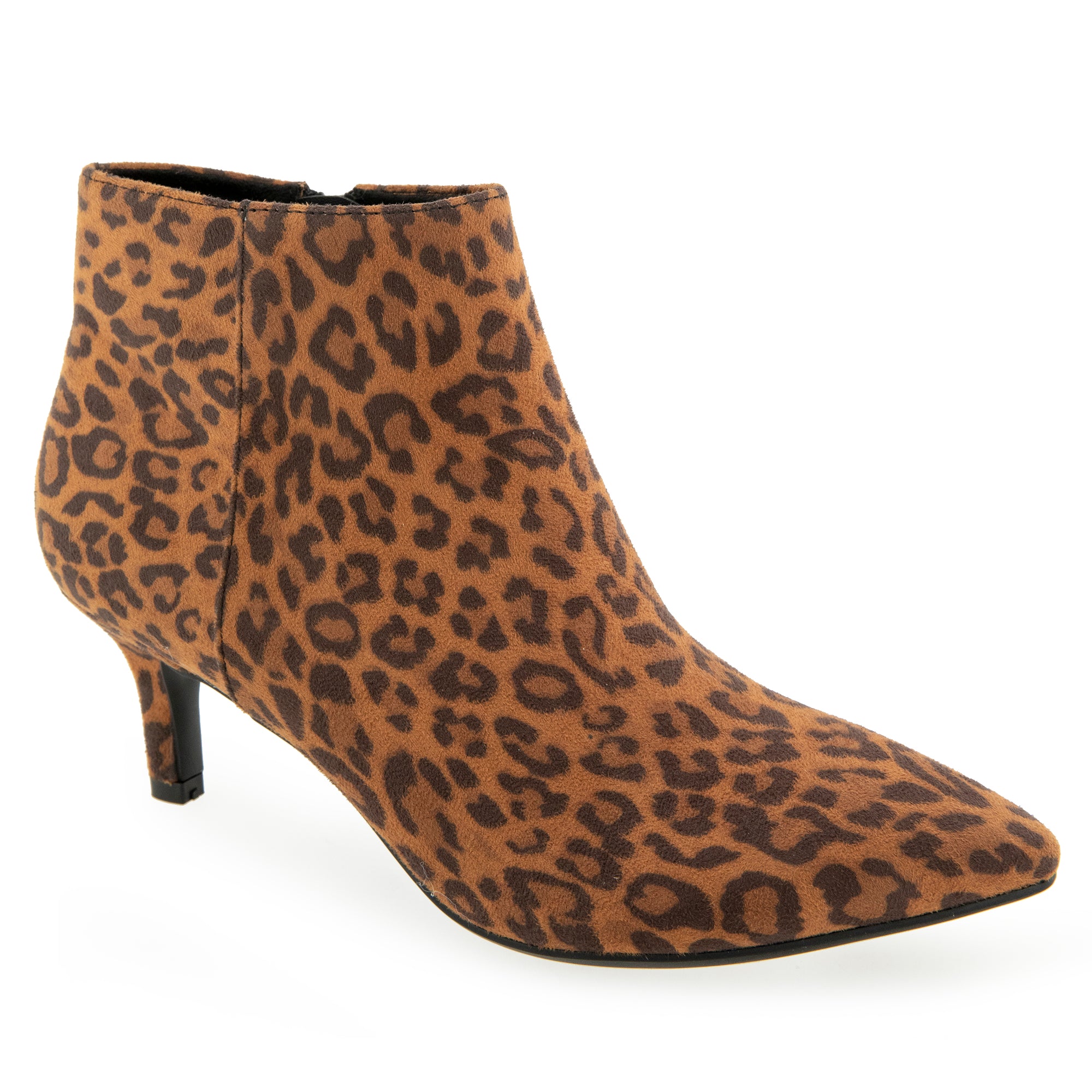 Edith | Tan Leopard Suede