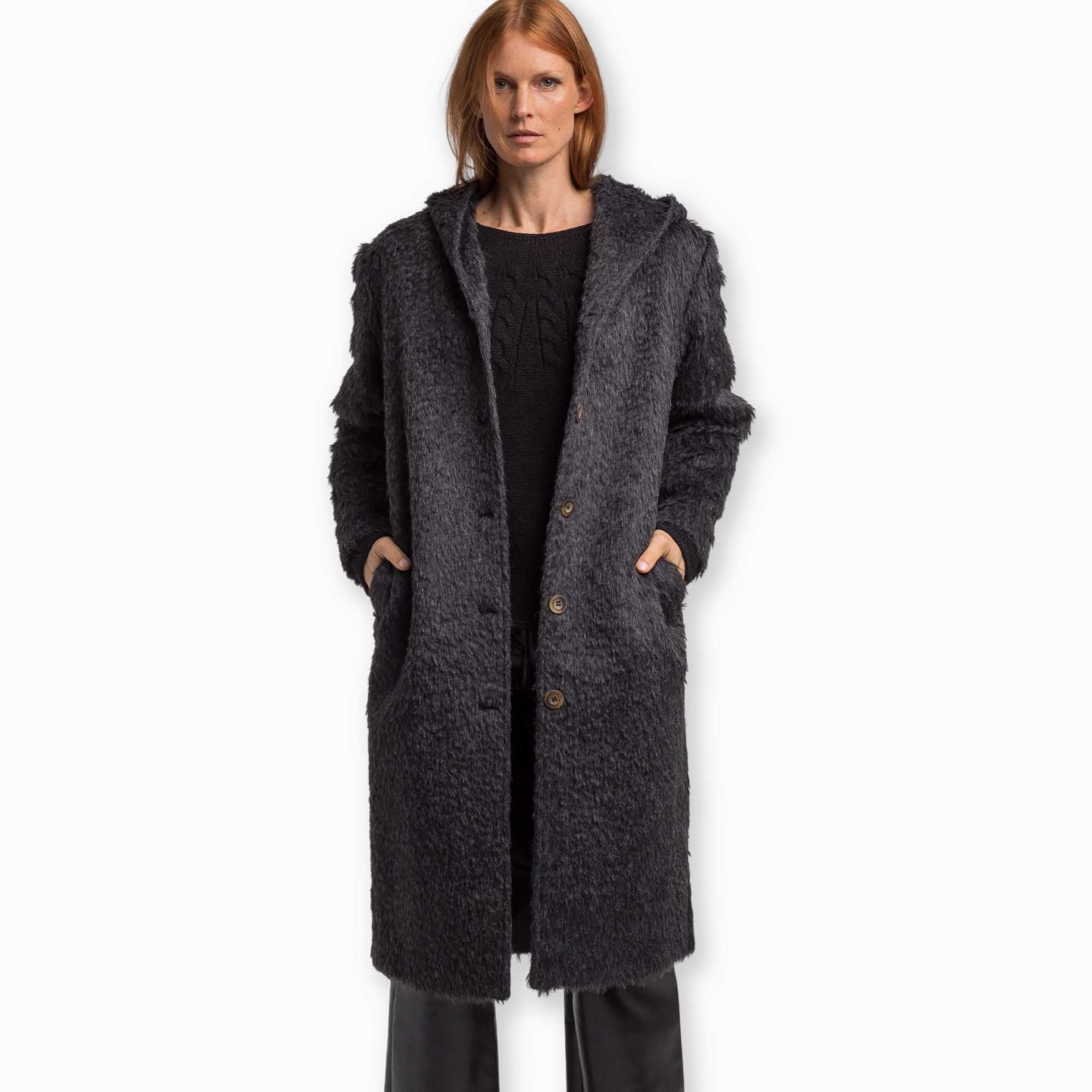 Women | Finley Coat | Black Melange