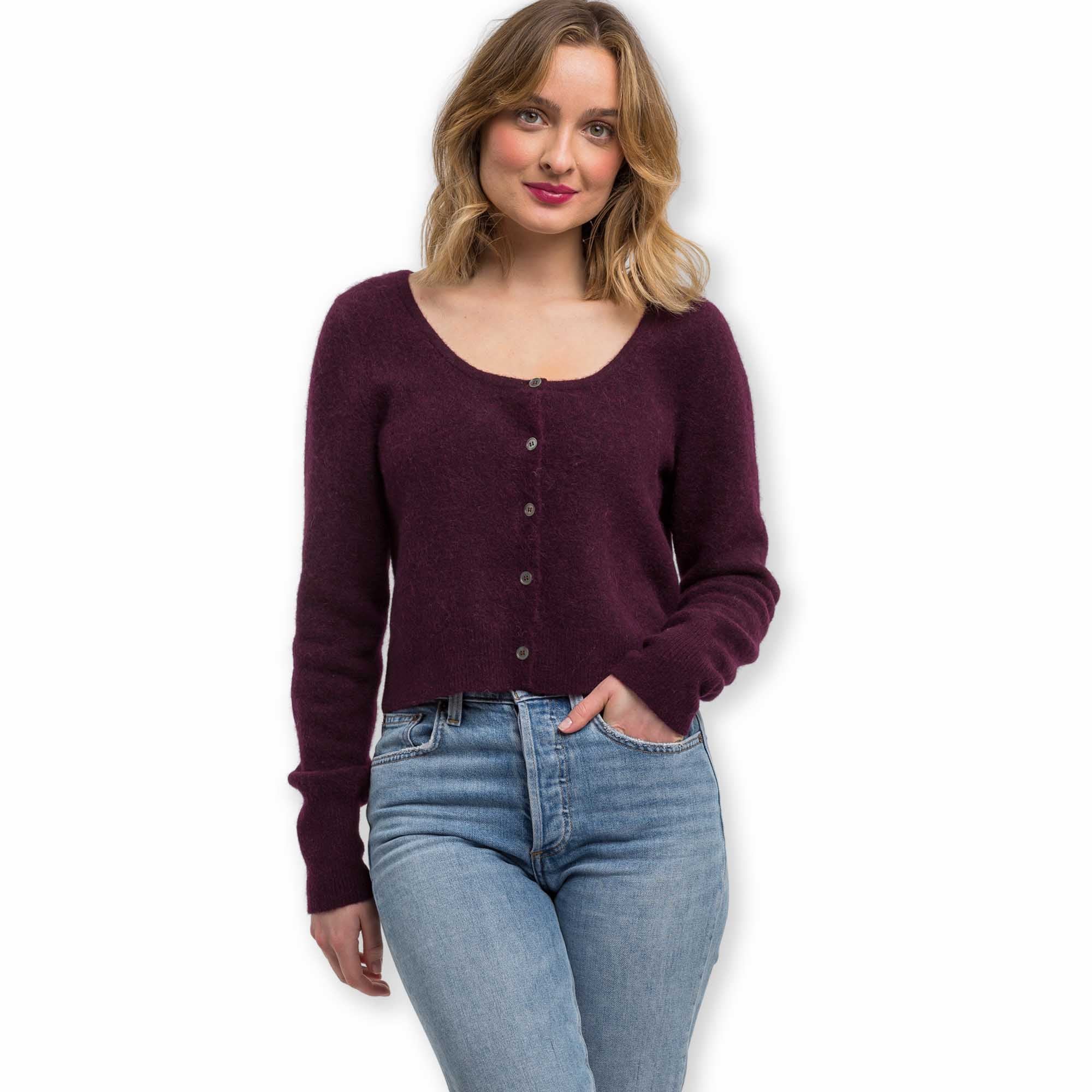 Women | Blaine Cardigan | Merlot