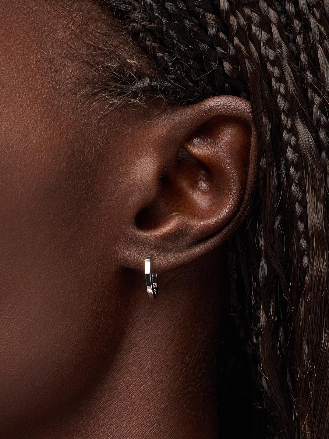 Huggie Hoops | Rhodium on Brass
