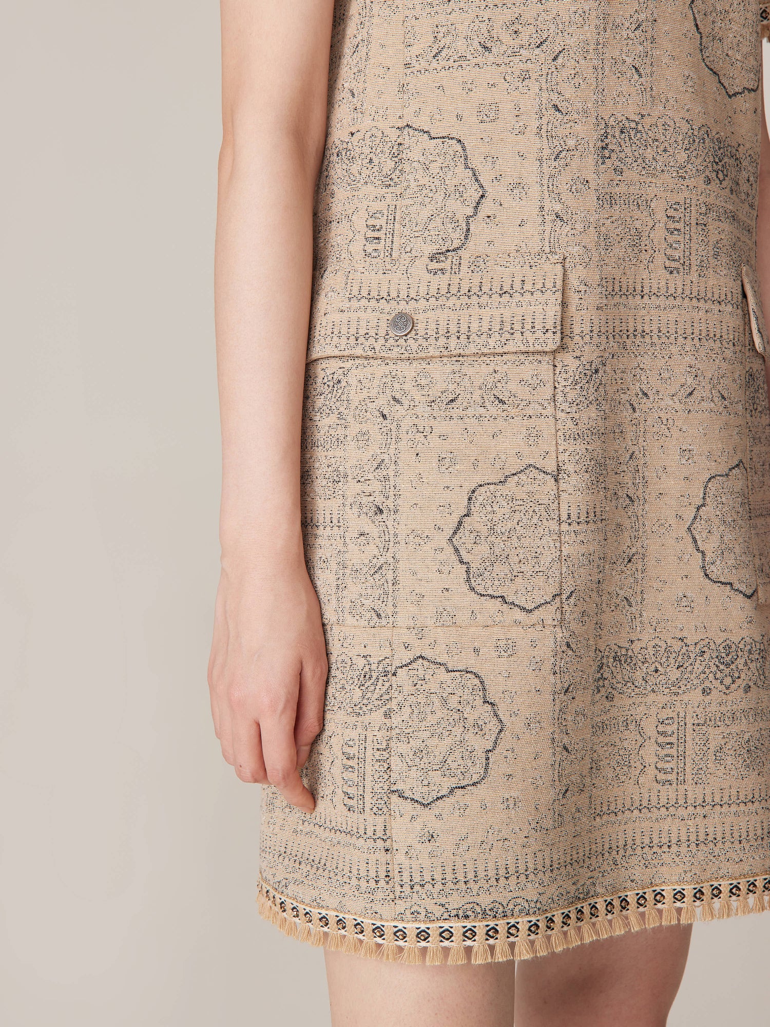 Short Sleeve Dress | Camel