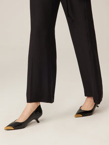 Straight Wide Leg Pant | Black