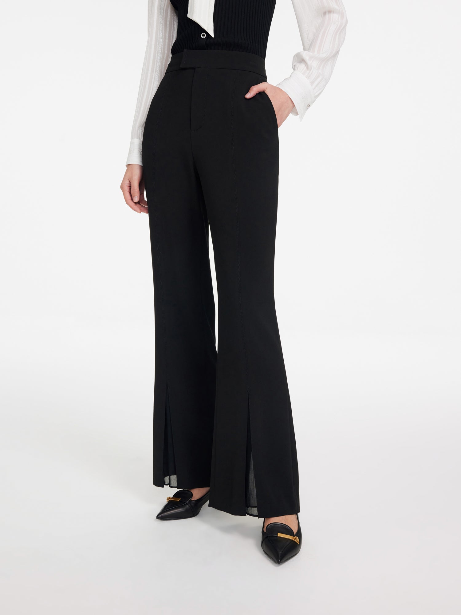 Slightly Booted Trouser | Black