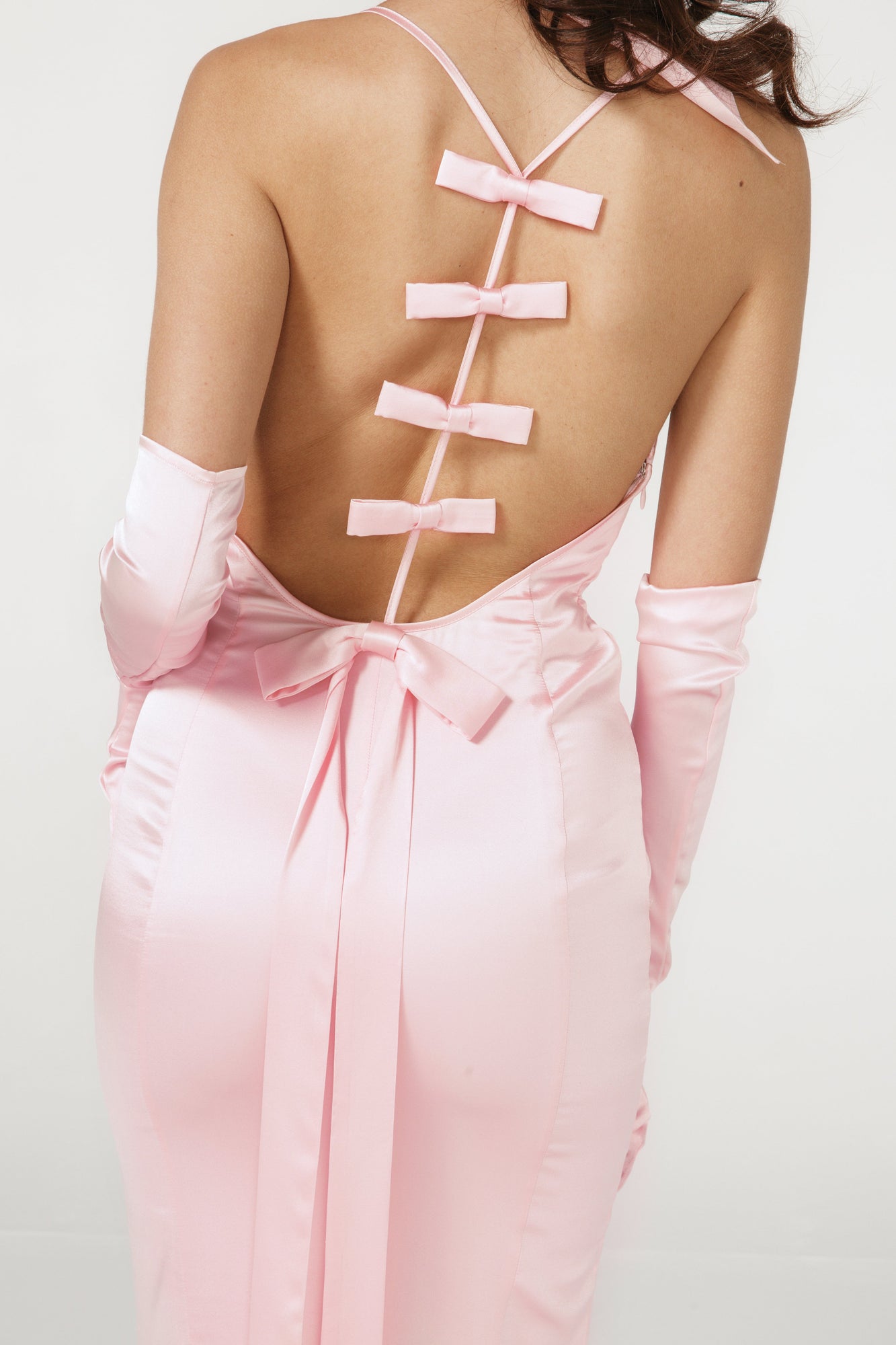 Angelique Bow Dress | Pink