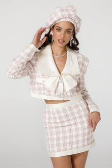 Alexa Bow Blazer | Pink