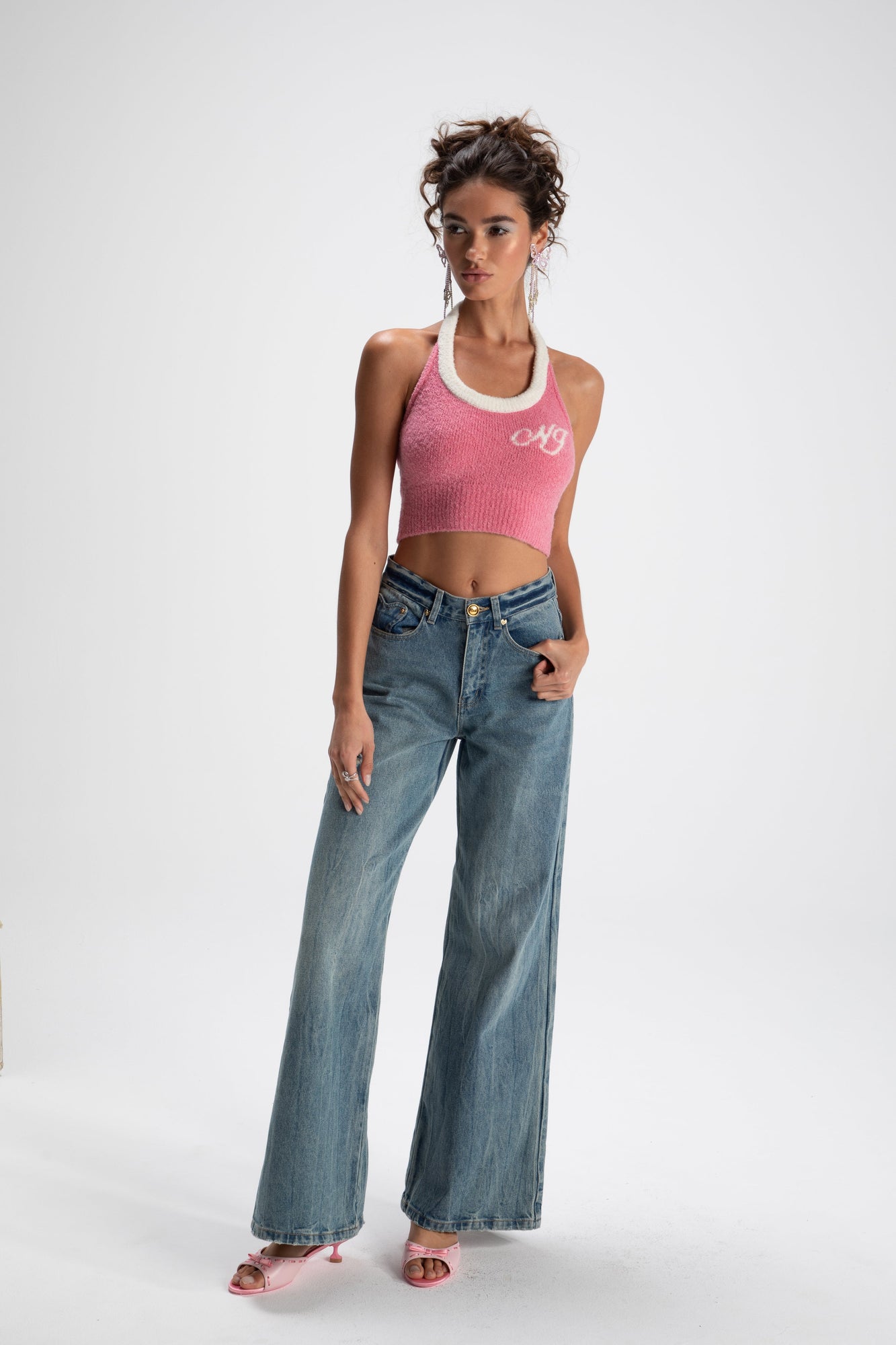 Jamie Heart Wide-Leg Jeans | Denim