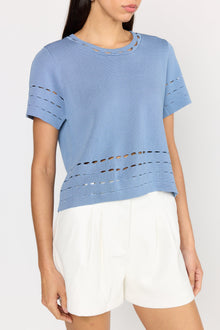 Clio Top | Dusty Blue