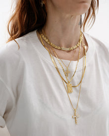 Joni Necklace | Cubic Zirconia | Gold