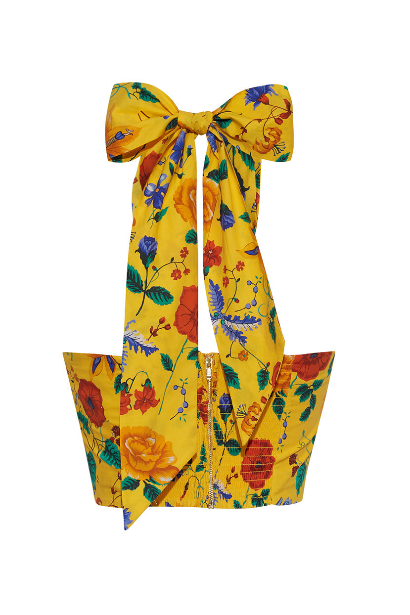 Piana Top | Flora Scarf Yellow