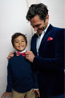 Kids Bastow Tartan Bow Tie | Cheery Red