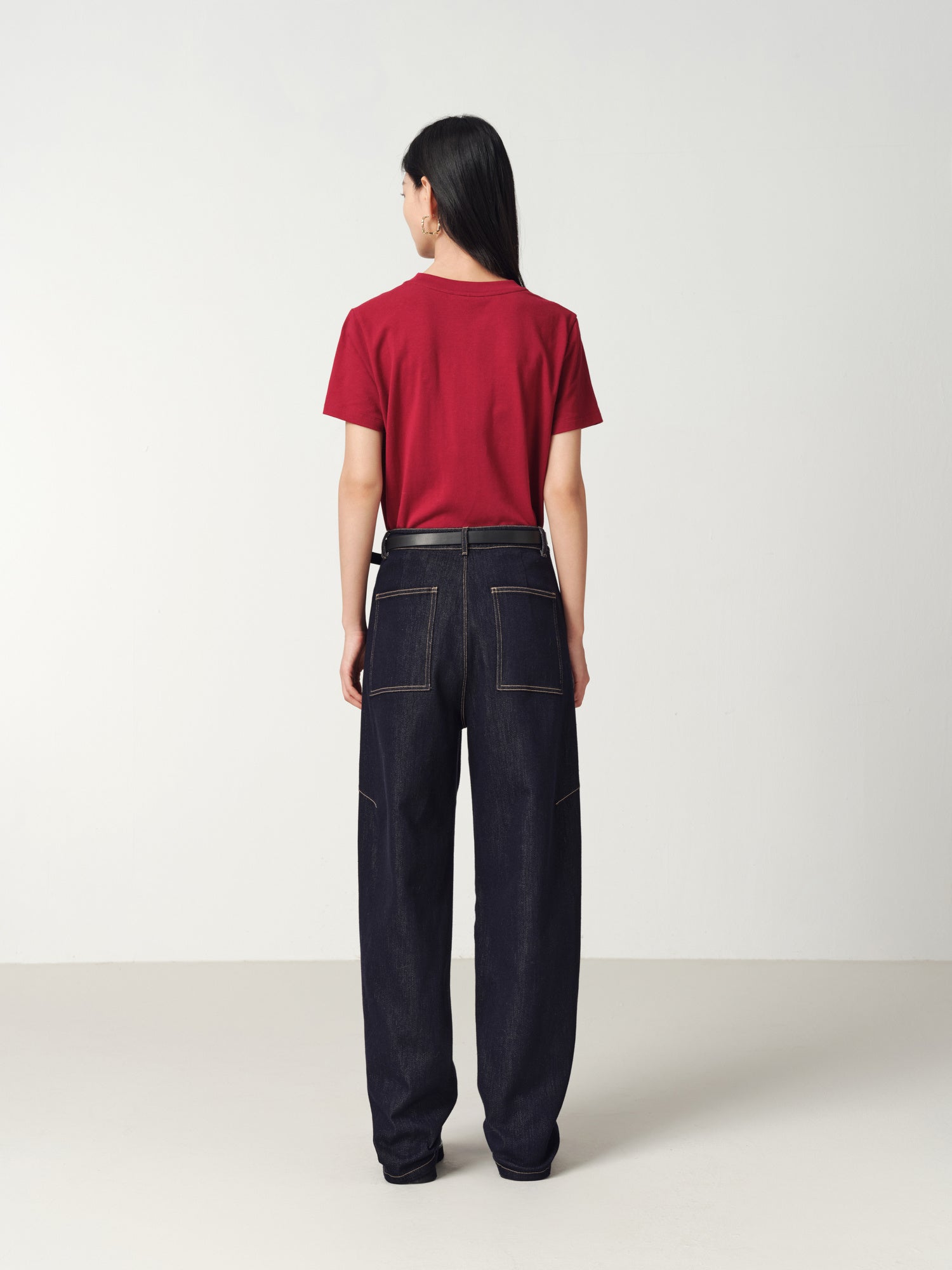 High-Waisted Slim Jeans | Navy