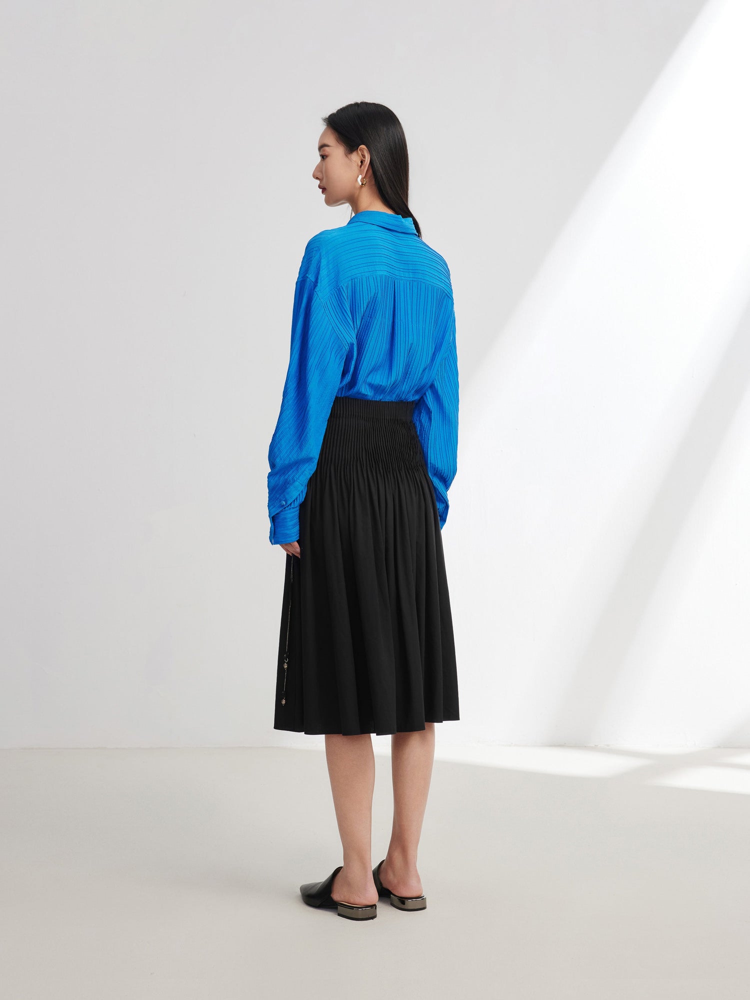 Cotton A Skirt | Black