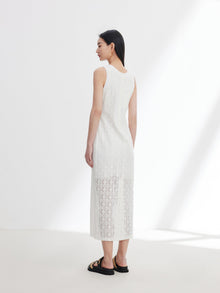 Sleeveless Dress | White