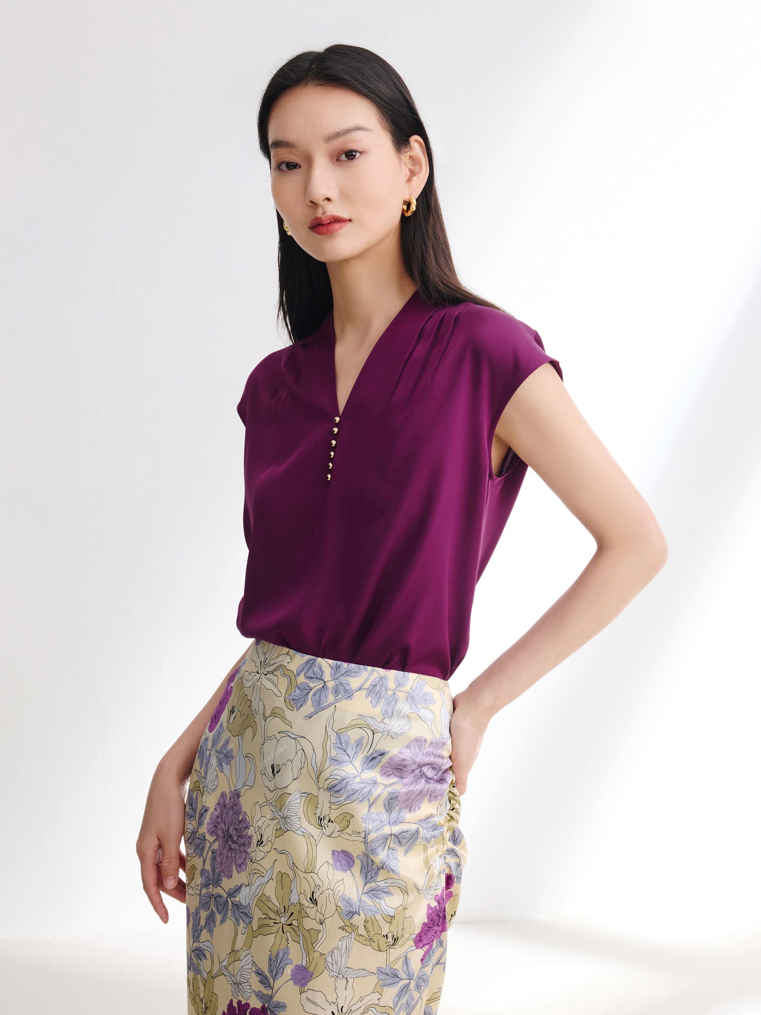 Sleeveless Top | Purple