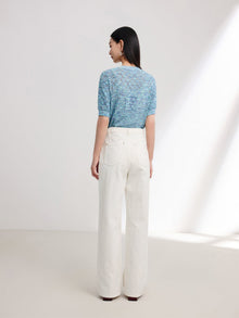 Straight-Leg Slim Jeans | White
