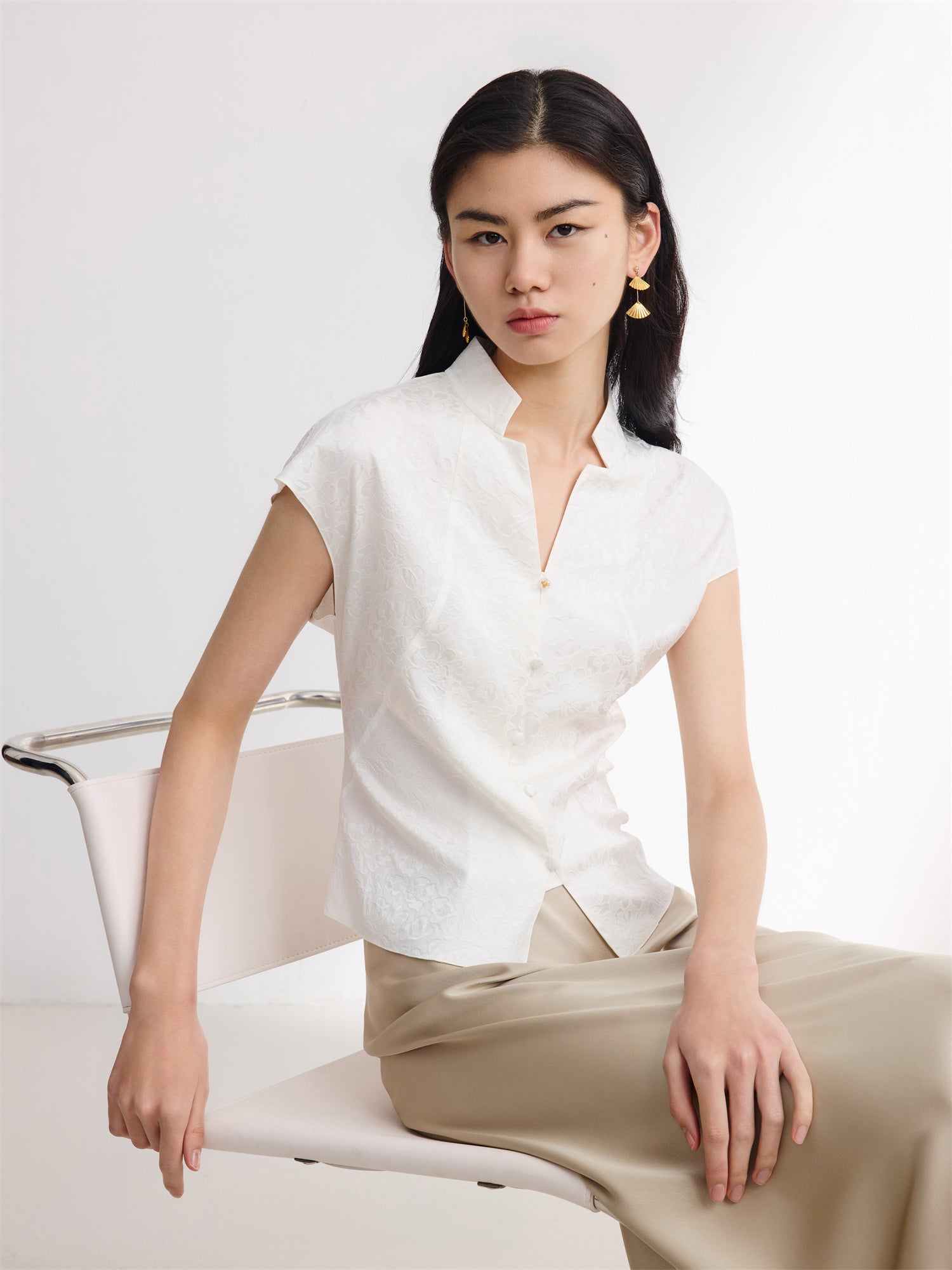 Short Sleeve Top | White