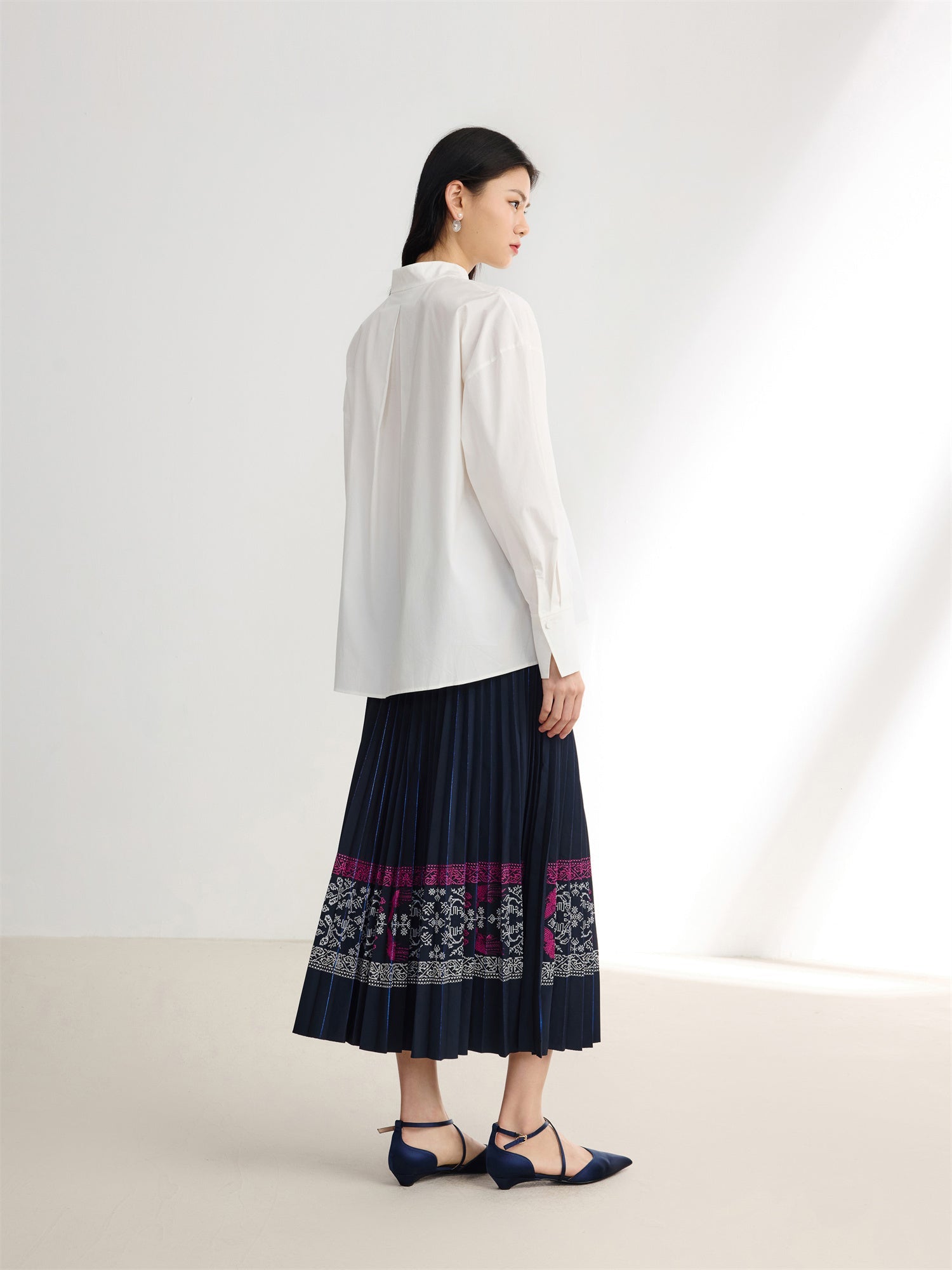 Chinese Style Shirt | White
