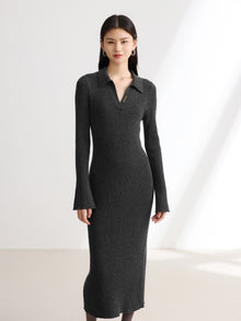 Long Sleeve Dress | Dark Heather Grey