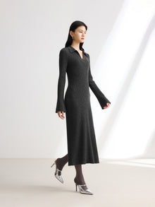 Long Sleeve Dress | Dark Heather Grey