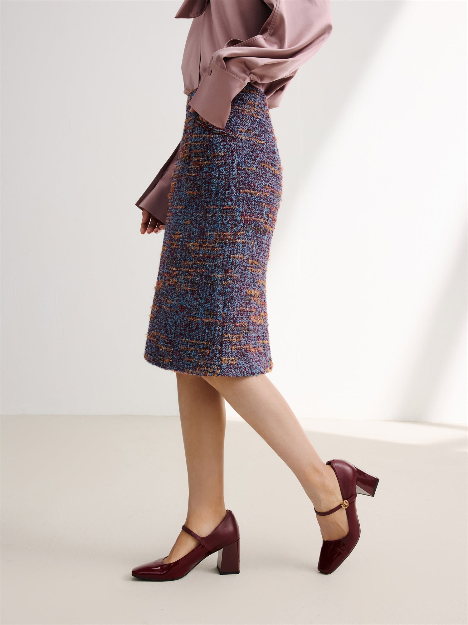 Midi Skirt | Blue