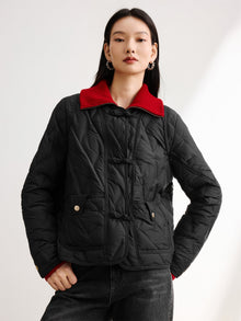 Lightweight Short Down Jacket | Black