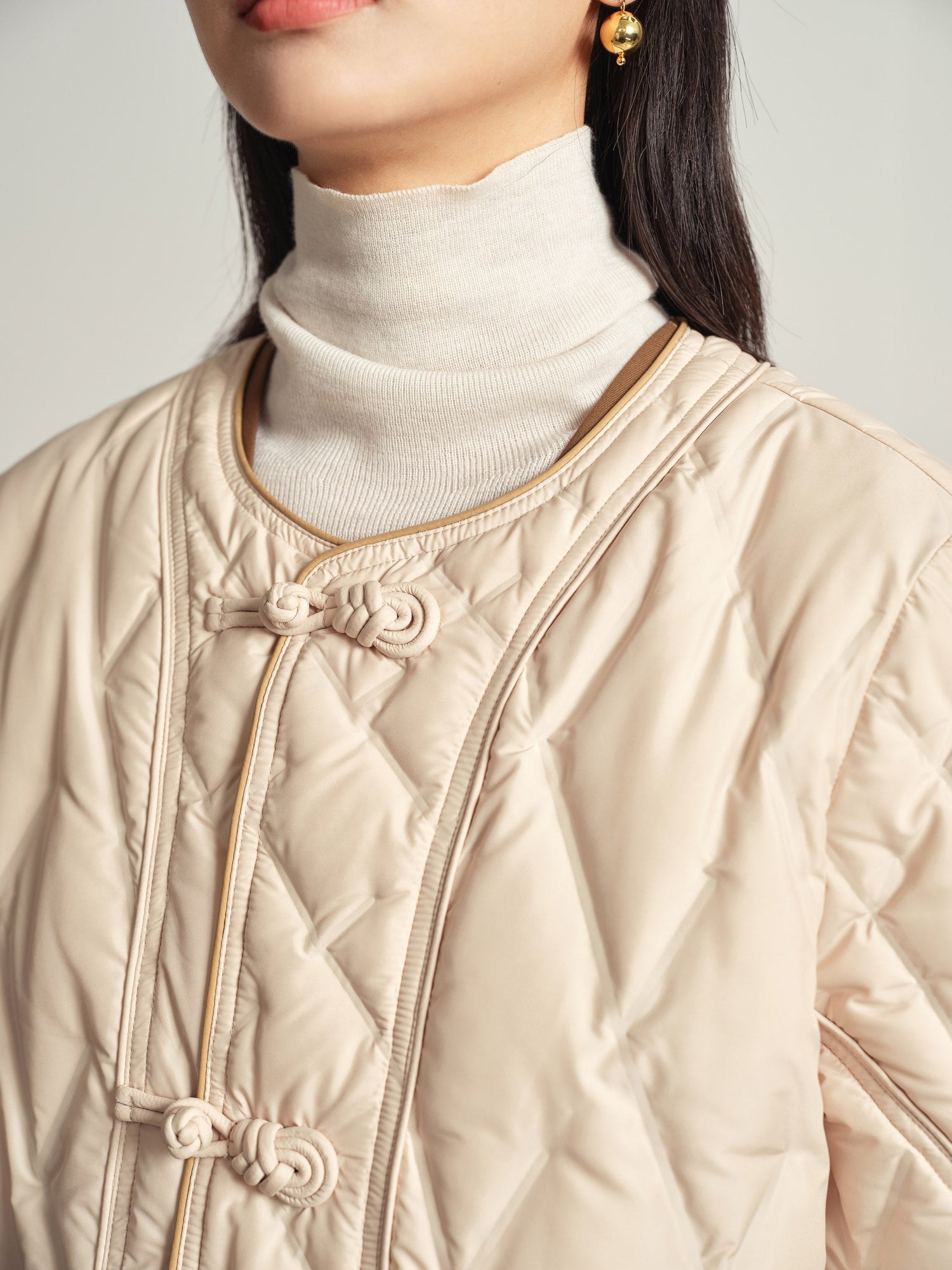 Knit Cardigan | Beige