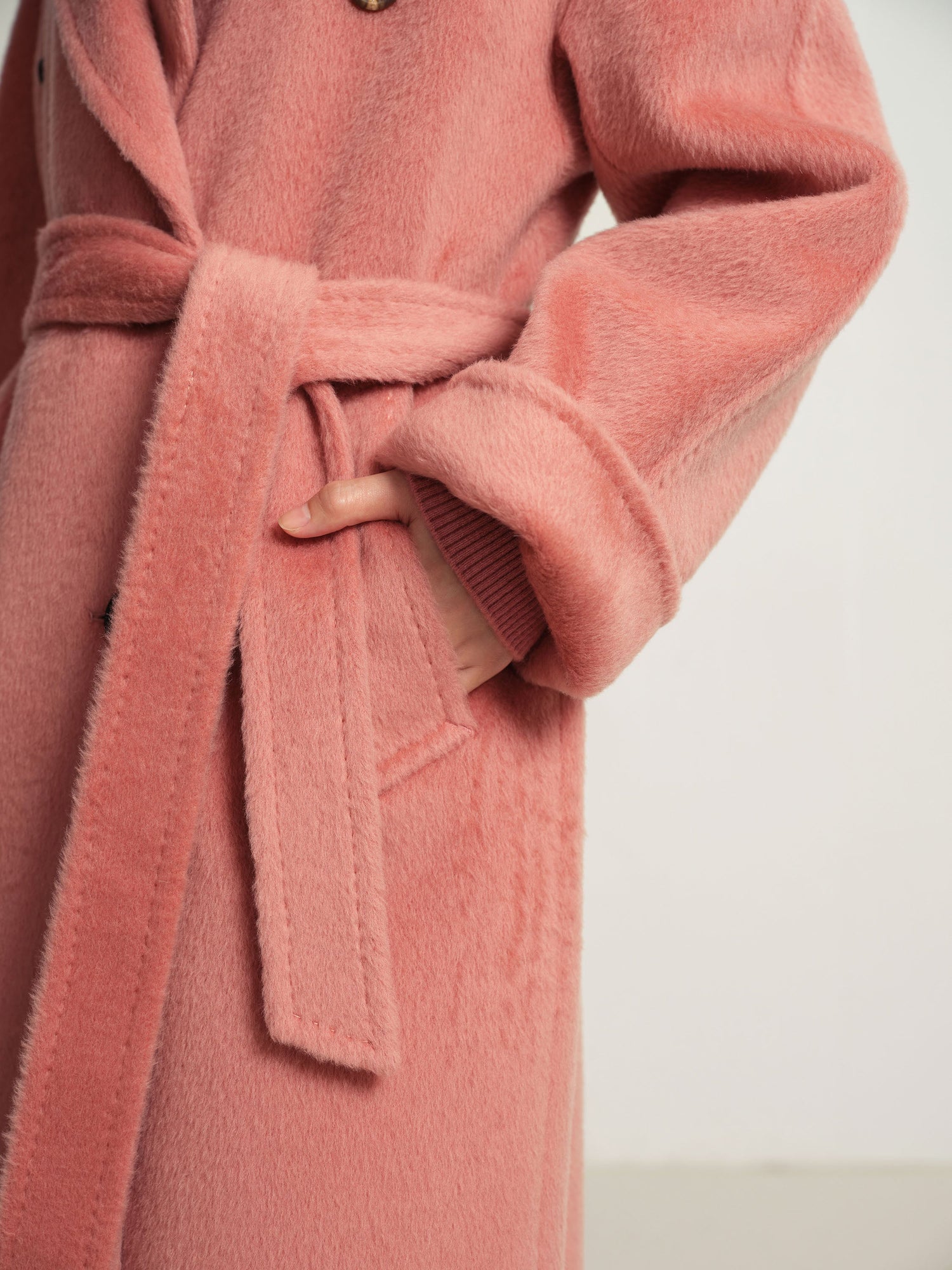 Wool Coat | Pink
