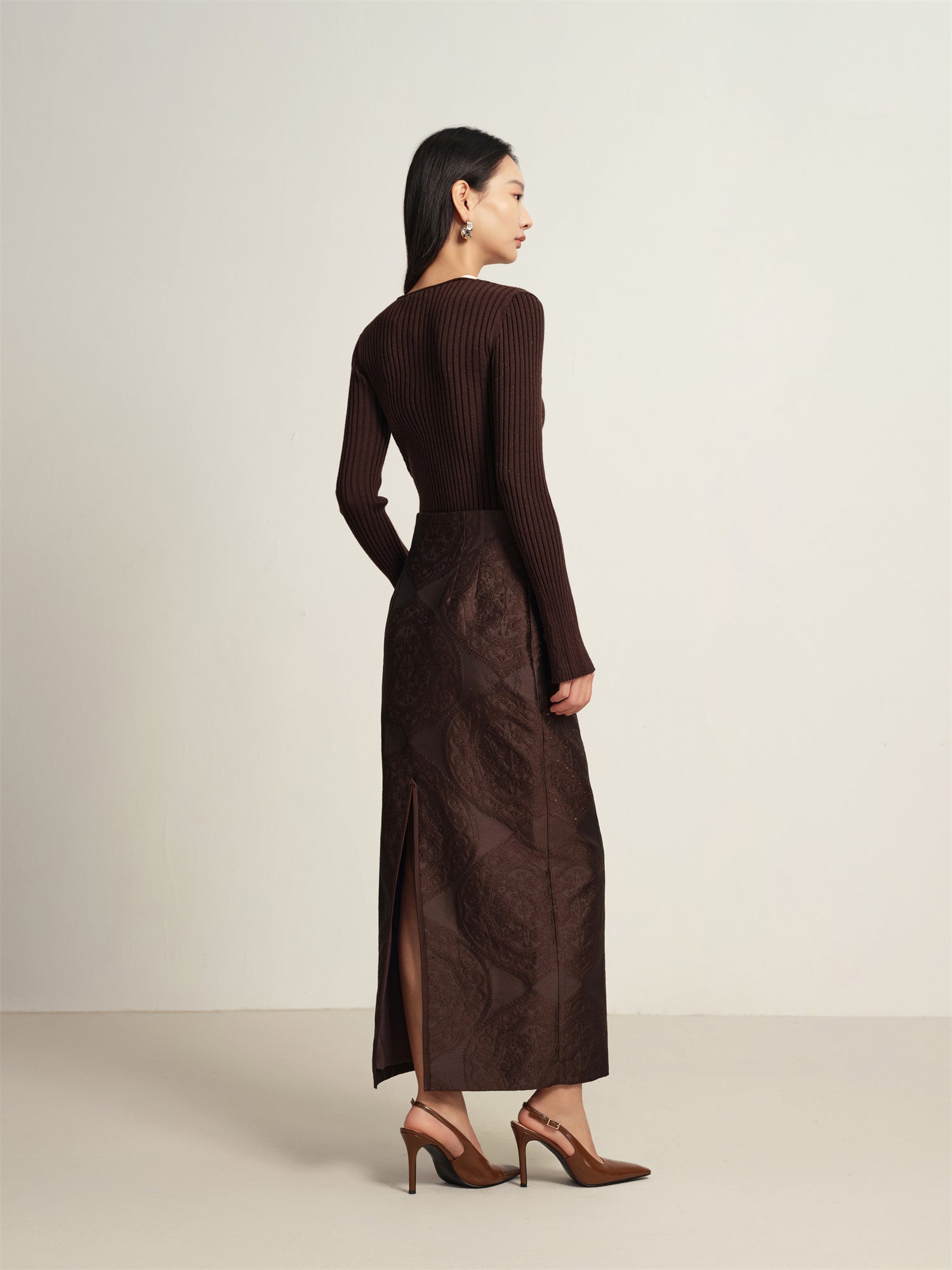 Maxi Skirt | Brown