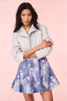 Piero Floral Denim Mini Dress | Bluebell Cloud