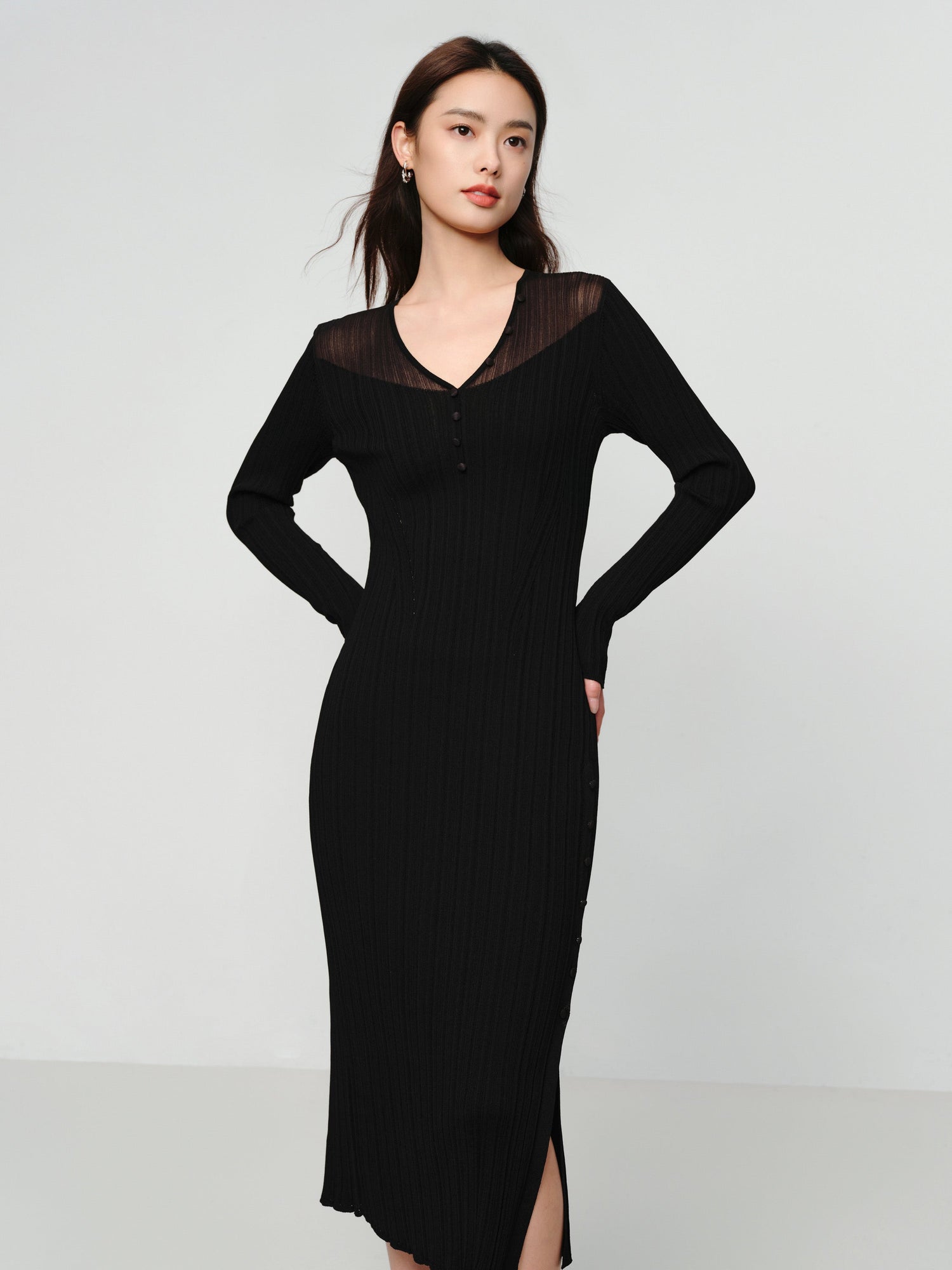 Acetate Dress | Black