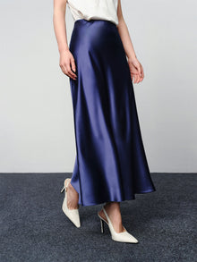 Elegant Midi Skirt | Navy