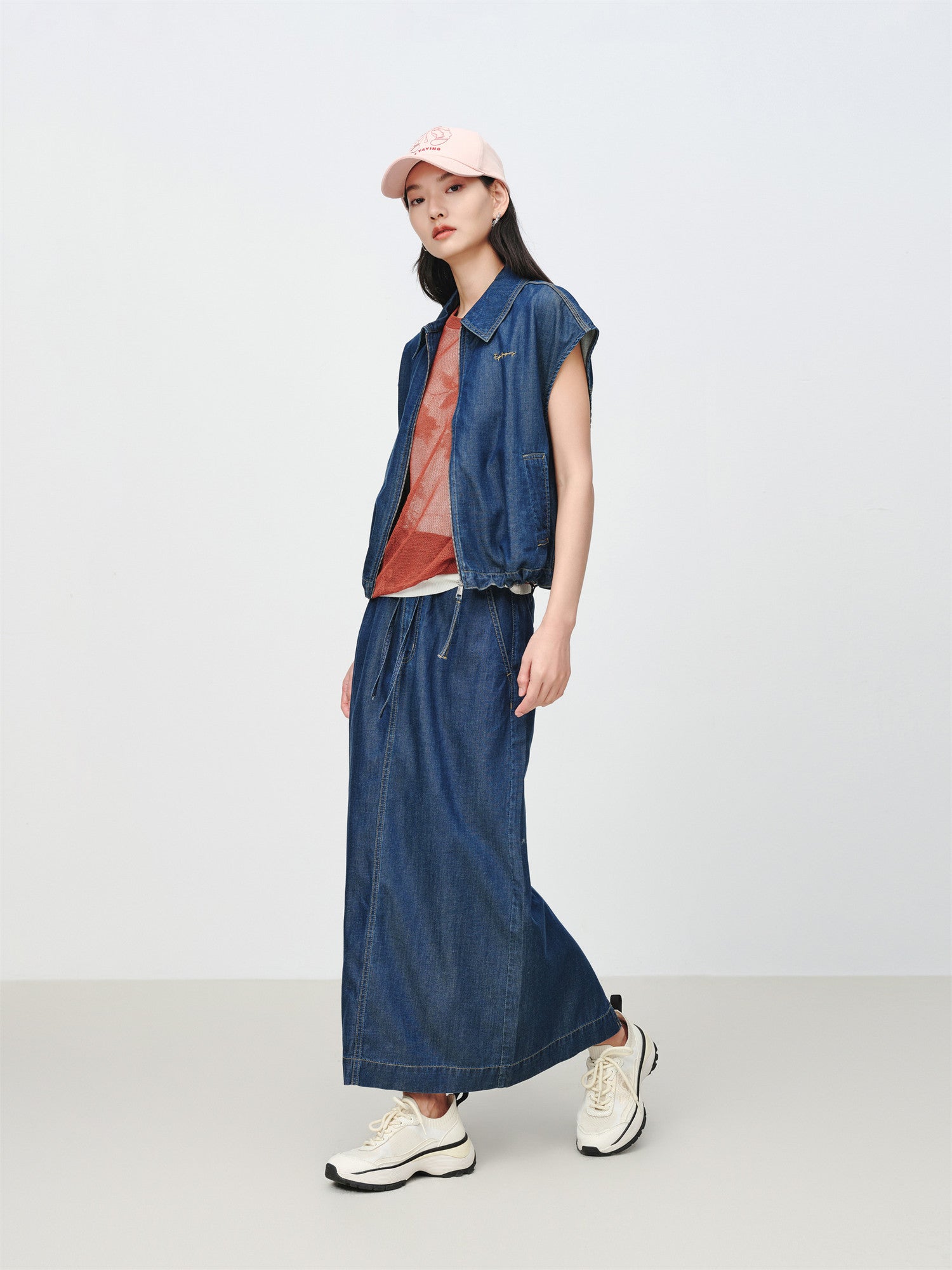 Tencel-Cotton Denim Jacket | Navy