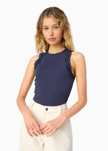 Rian Rib Knit Tank | Harbor