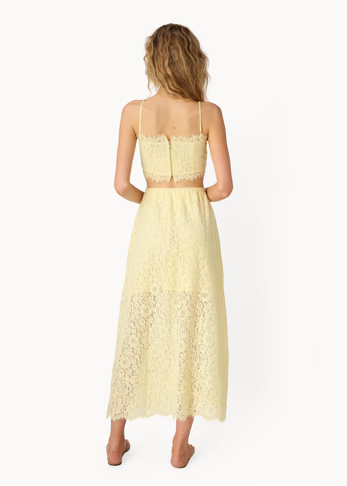 Sofie Lace Cropped Camisole | Buttercup