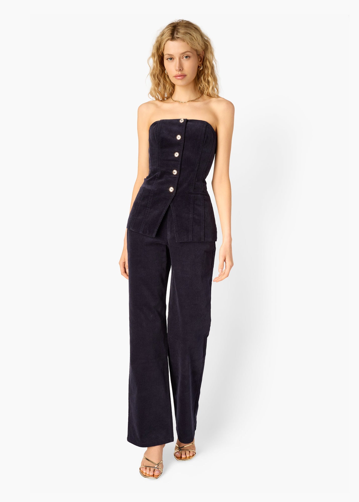 Zenobia Corduroy Pant | Navy