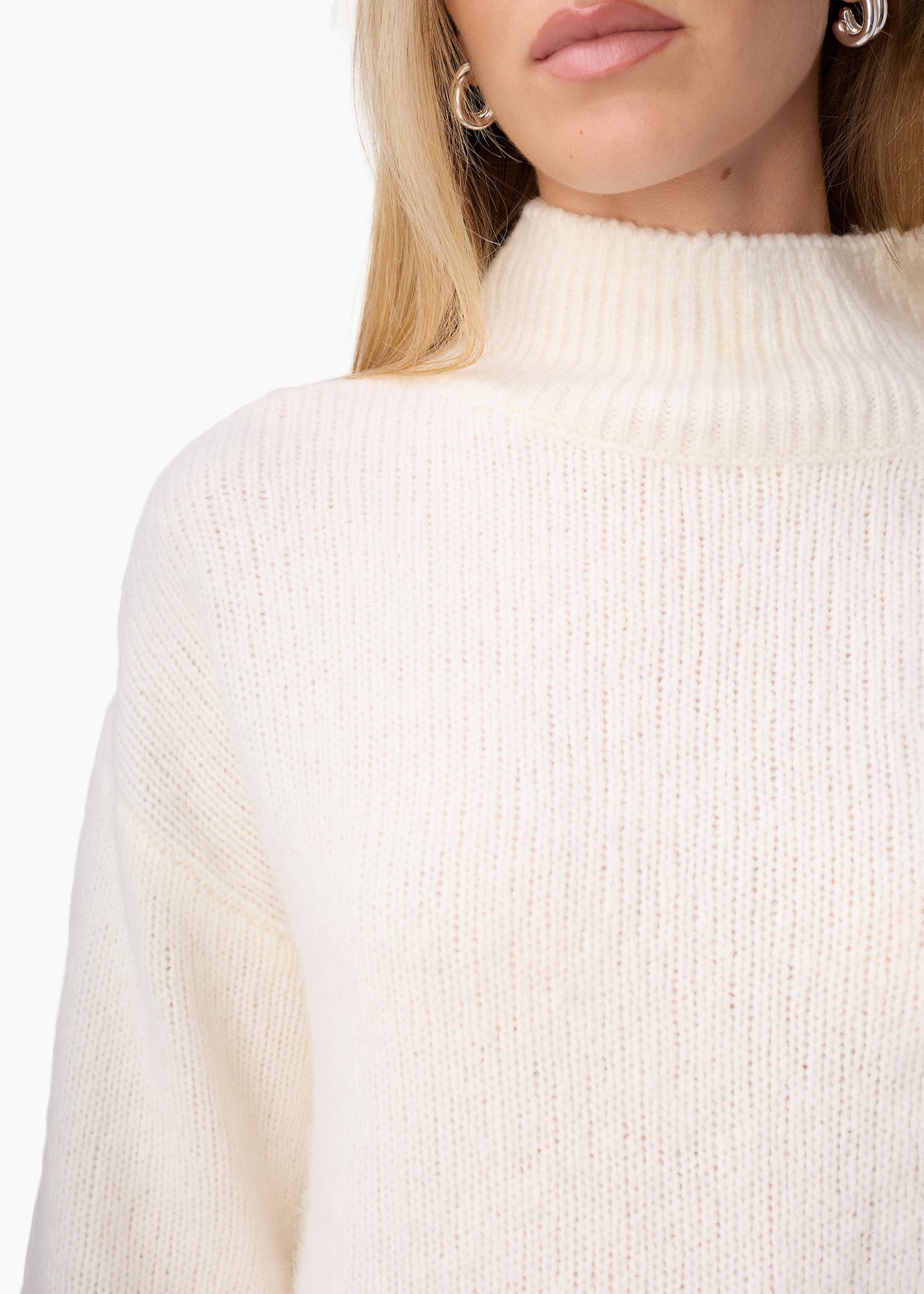 Catherine Cashmere Blend Sweater | Macadamia