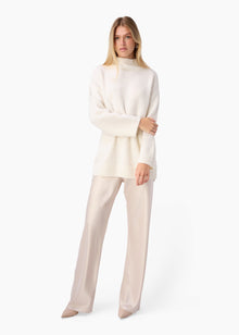 Catherine Cashmere Blend Sweater | Macadamia