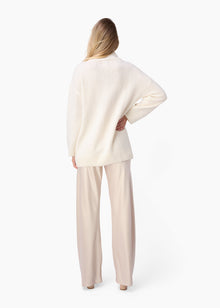 Catherine Cashmere Blend Sweater | Macadamia