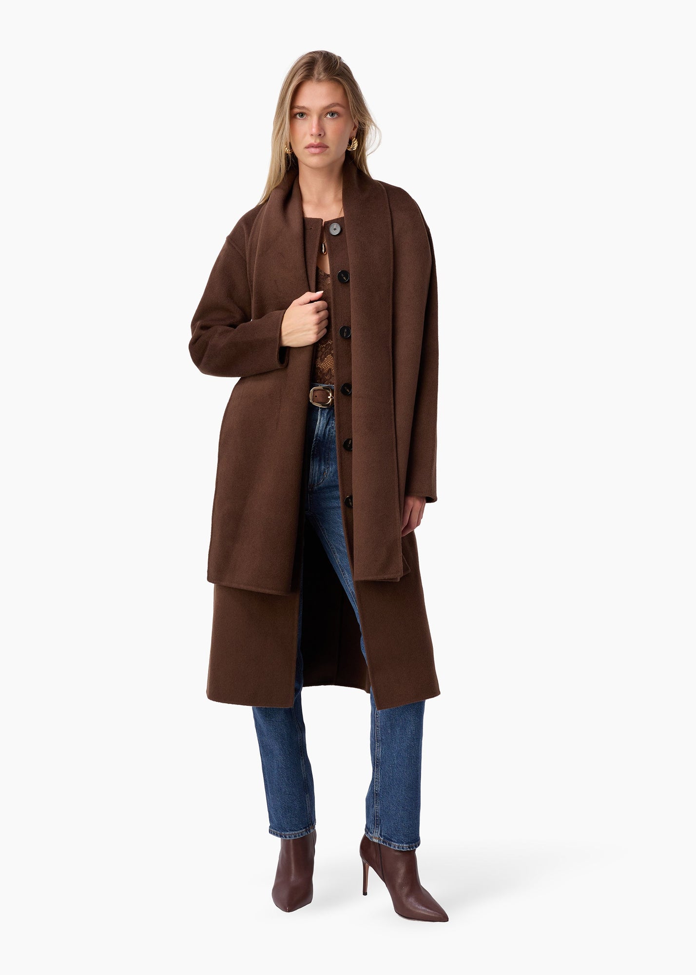 Winifred Wool Cashmere Coat | Sable
