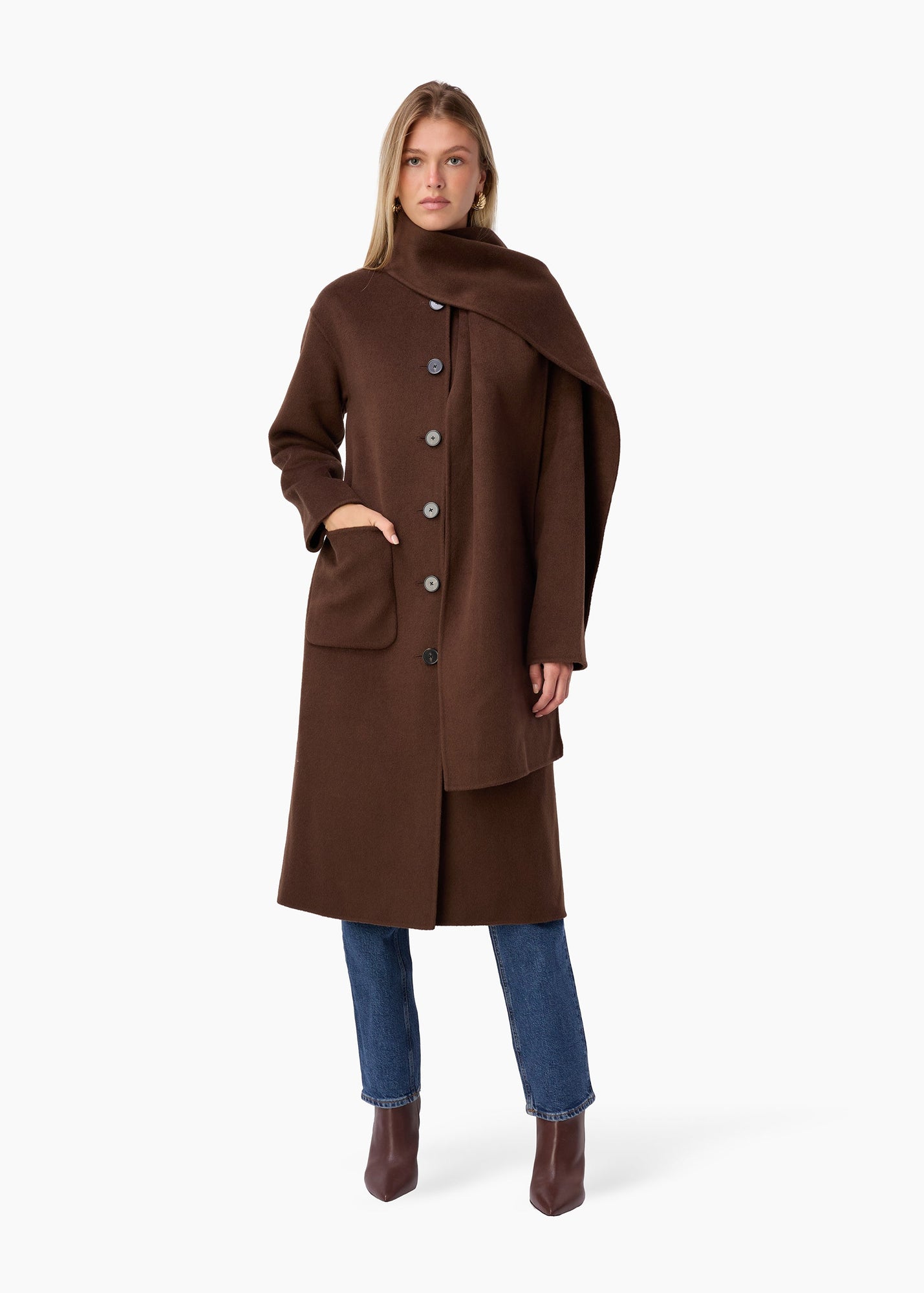 Winifred Wool Cashmere Coat | Sable