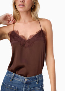 Racer Charmeuse Camisole | Sable